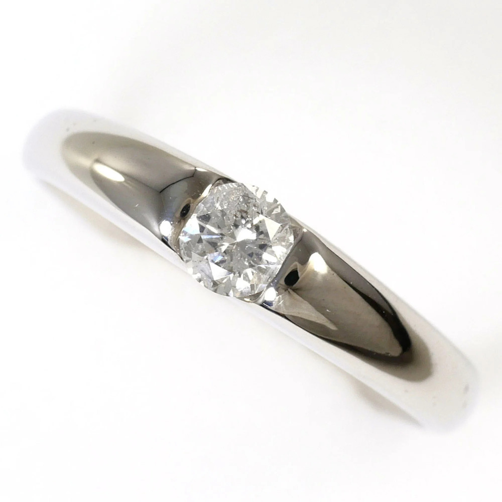 VINTAGE 18k Silver Diamond Ring